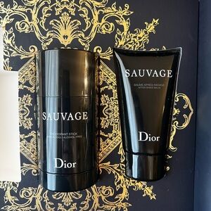 Dior Sauvage Gift Set - Black and Gold Accents